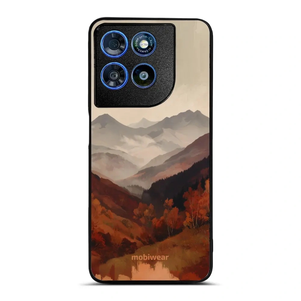 Etui ochronne do Motorola Moto G67 Power, Mobiwear Glossy Case, mglista dolina w górach