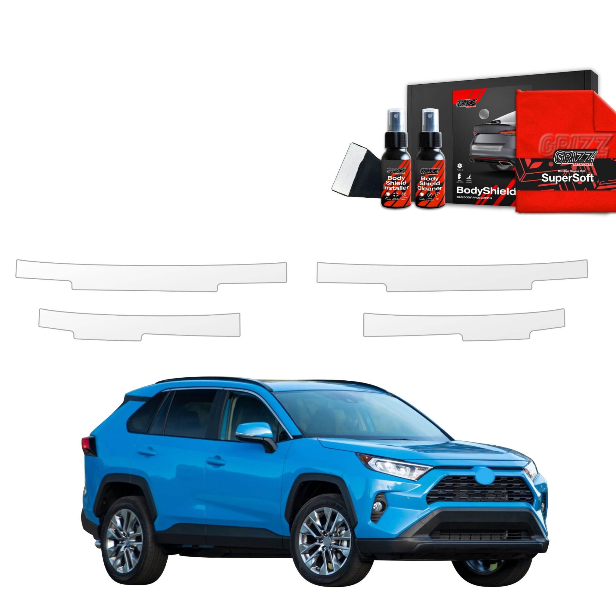 4w1 Folia ochronna Grizz Protector na progi do Toyota RAV4 HEV (2021-2026)