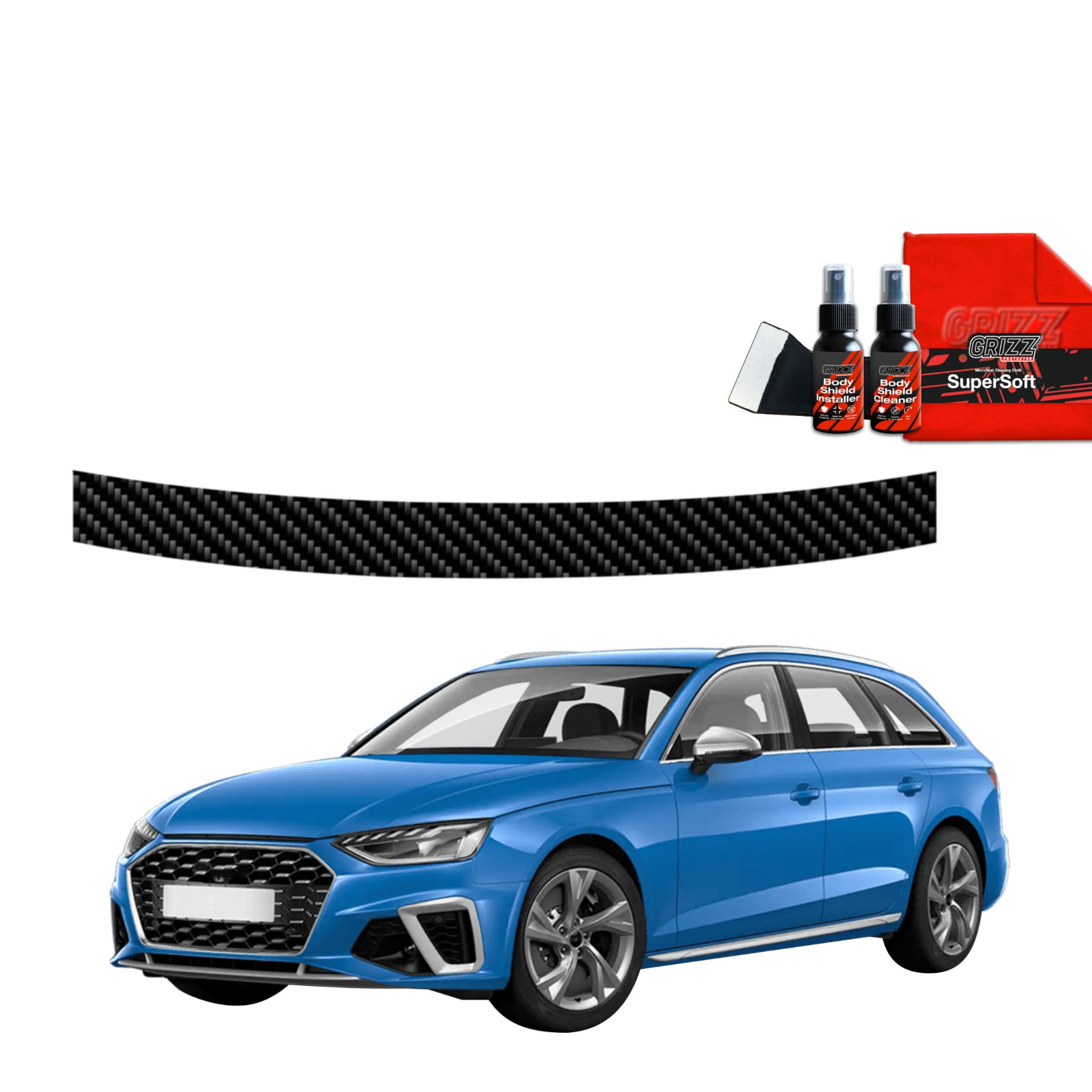 Folia karbonowa Grizz Protector na próg bagażnika do Audi A4 Avant (2019-2024)