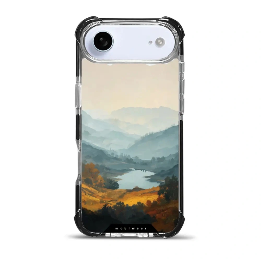 Etui ochronne do iPhone Air do MagSafe, Mobiwear Elite Bumper, jezioro w dolinie