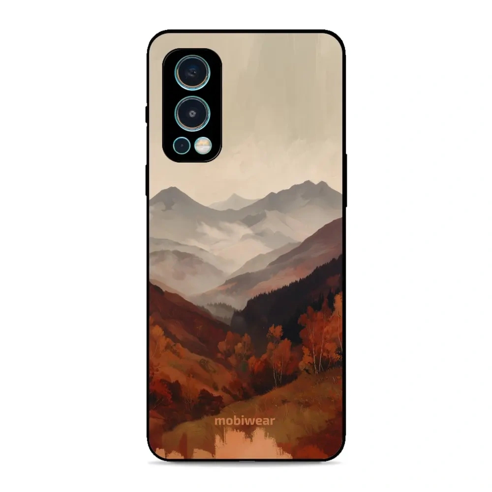 Etui ochronne do OnePlus Nord 2 5G, Mobiwear Glossy Case, mglista dolina w górach