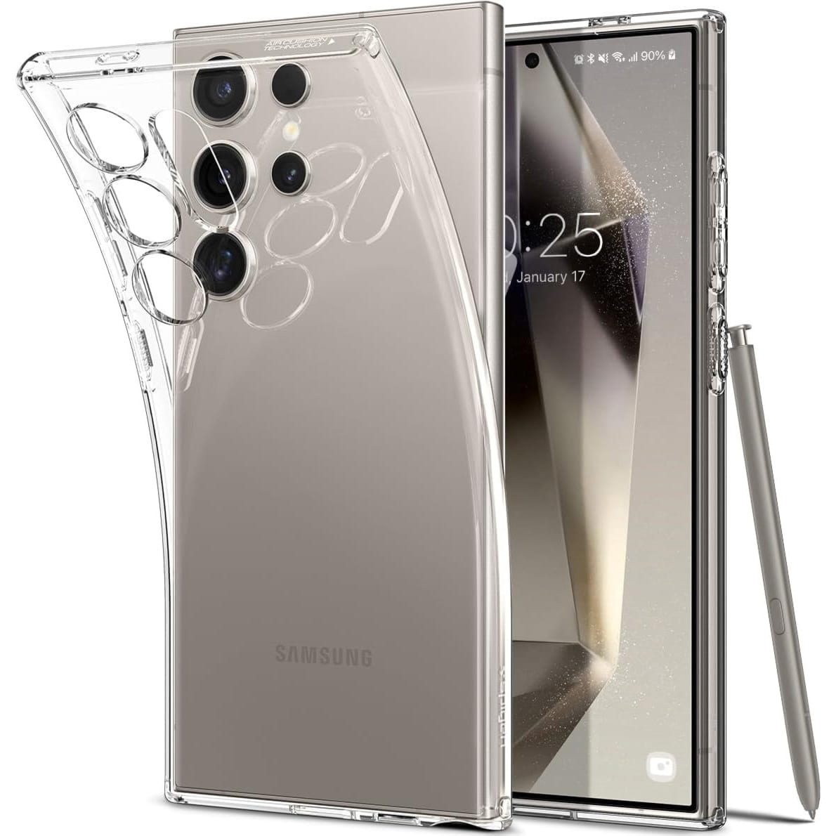 Etui Spigen Liquid Crystal do Galaxy S24 Ultra, przezroczyste