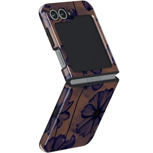 Image of Etui Burga Velvet Night Tough do Galaxy Z Flip6, brązowo-granatowe