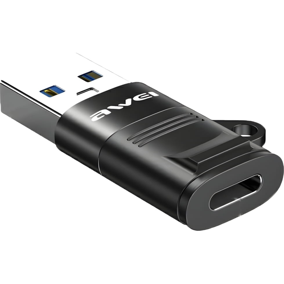 Image of Adapter USB AWEI CL-13 USB-A - USB-C, czarny