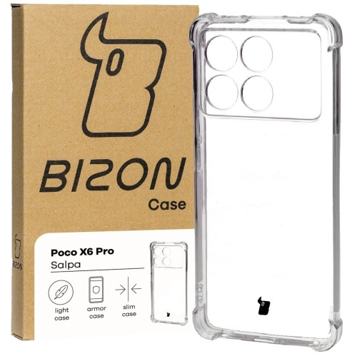 Image of Elastyczne etui Bizon Case Salpa do Xiaomi Pocophone X6 Pro, przezroczyste