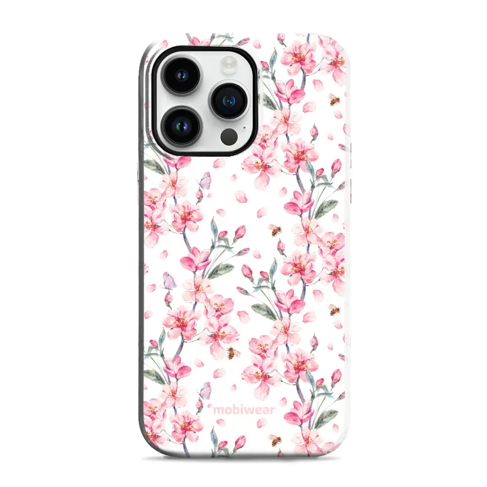 Etui ochronne do iPhone 14 Pro Max, Mobiwear Elite Pro, japoński bukiet