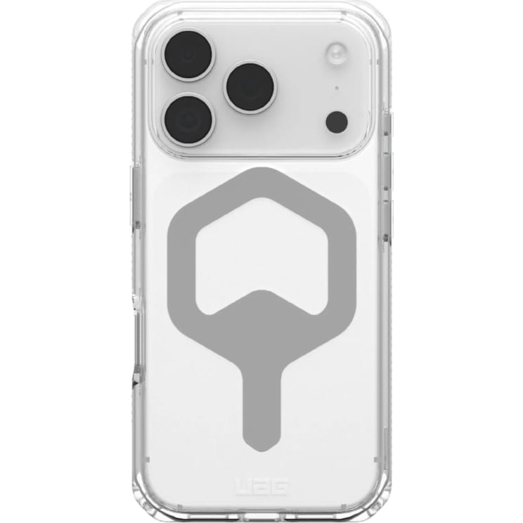 Etui pancerne Urban Armor Gear, UAG Plyo Mag do MagSafe do iPhone 17 Pro, przezroczysto-srebrne