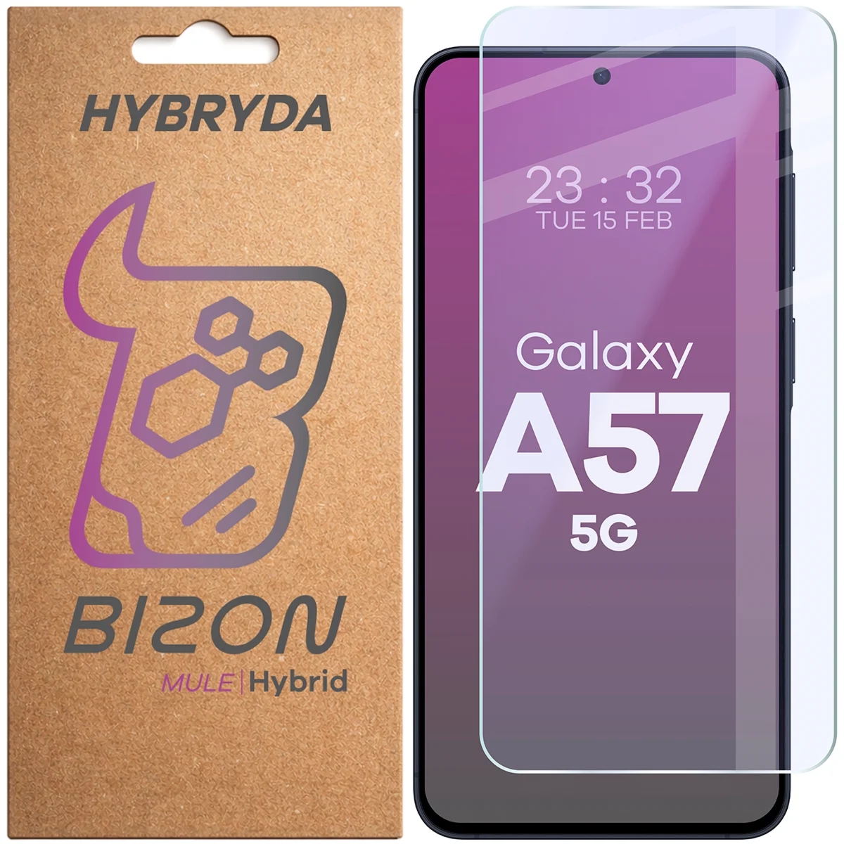 Elastyczne szkło hybrydowe Bizon Hybrid Mule do Galaxy A57 5G