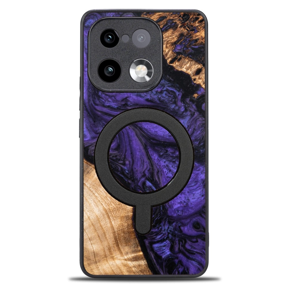 Drewniane etui do Realme 16 Pro Plus 5G, Bewood Unique Violet do MagSafe