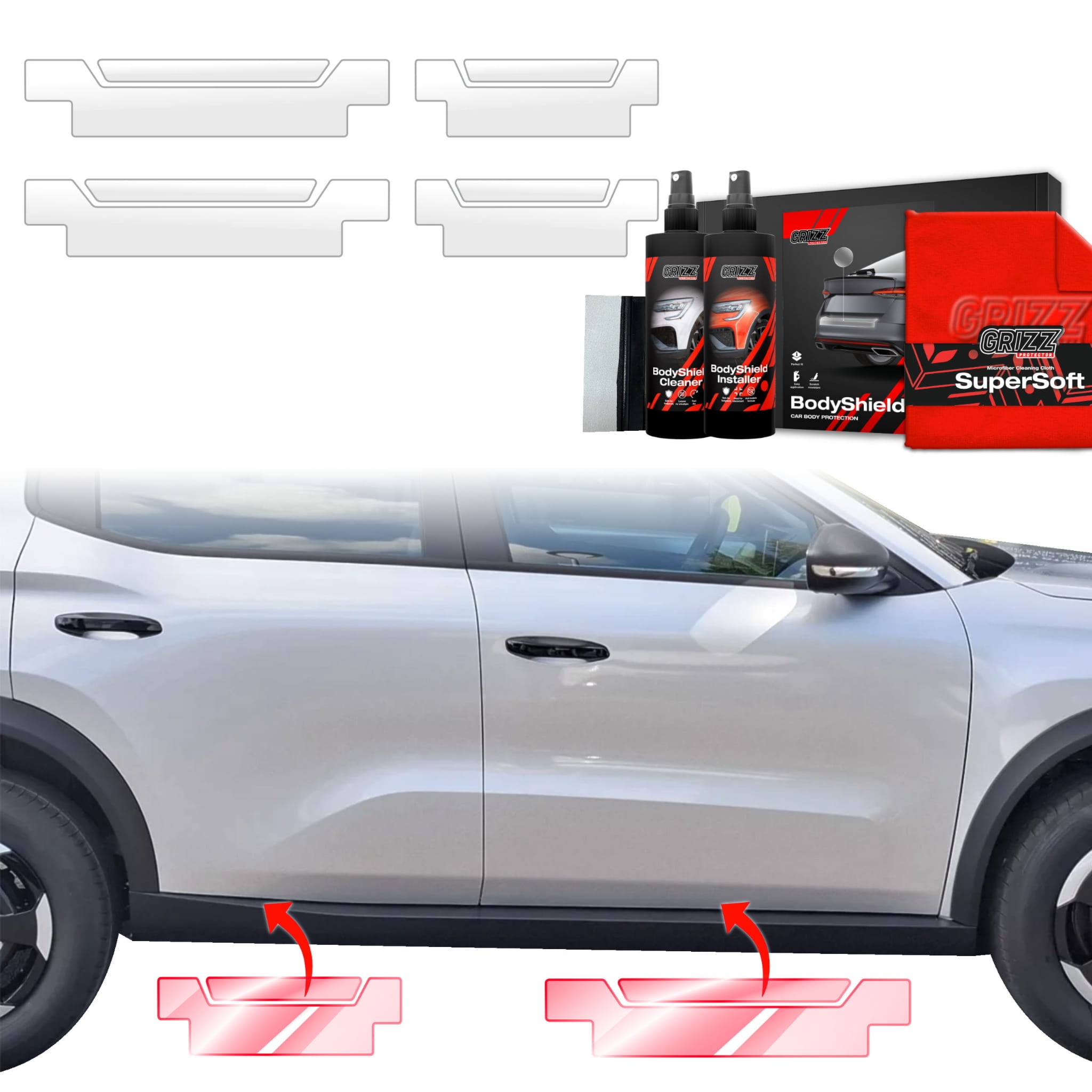 4w1 Folia ochronna Grizz Protector na progi do Kia Sorento (2023-2026)