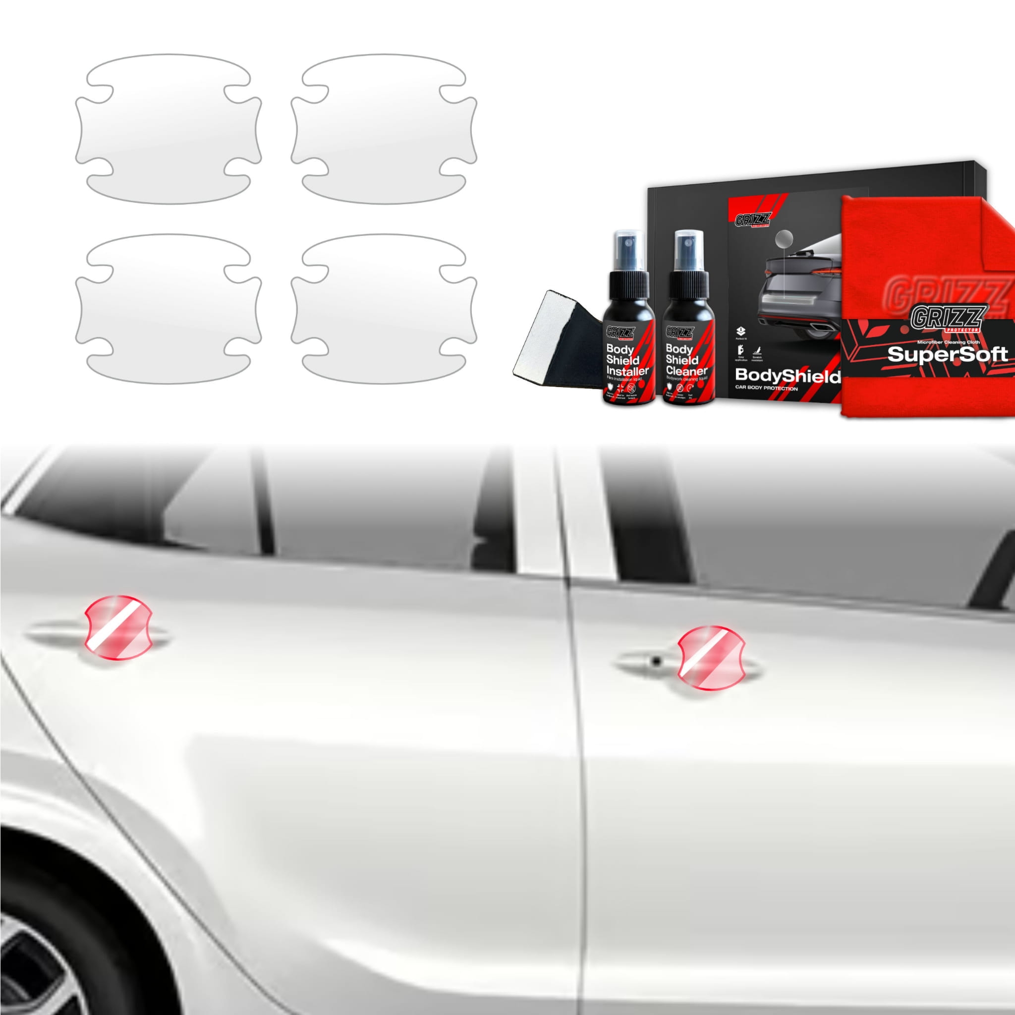 4w1 Folia ochronna Grizz Protector pod klamki do Kia Picanto (2023-2026)