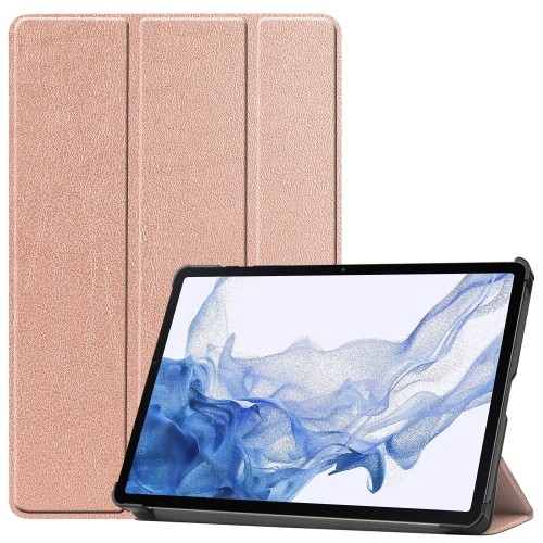 Image of Etui Bizon Case Tab Croc do Galaxy Tab S9, różowozłote