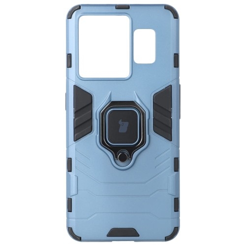 Image of Etui Bizon Case Armor Ring do Realme GT3, niebieskie