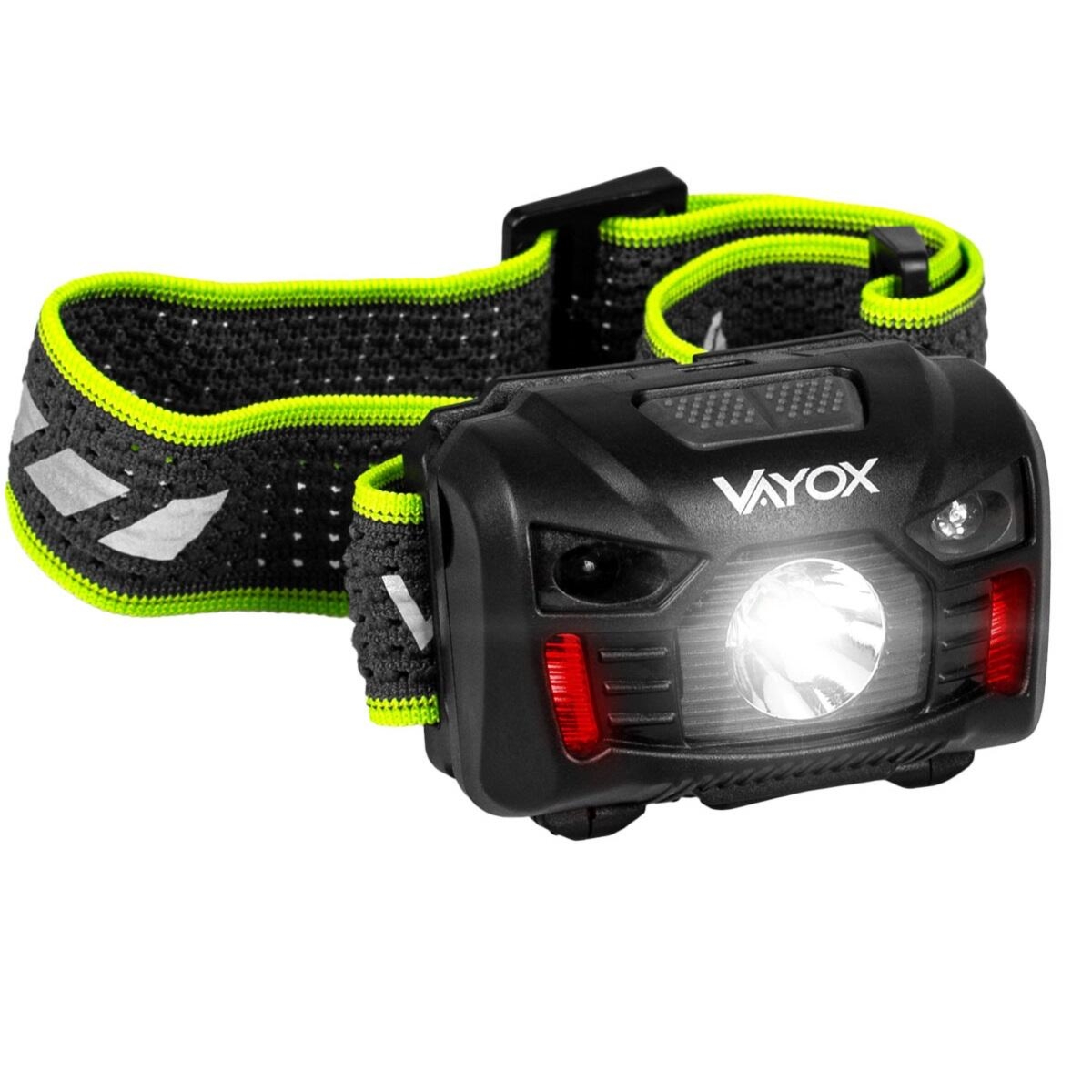 Latarka czołowa, czołówka Vayox VA0020 akumulatorowa 170lm, czarna