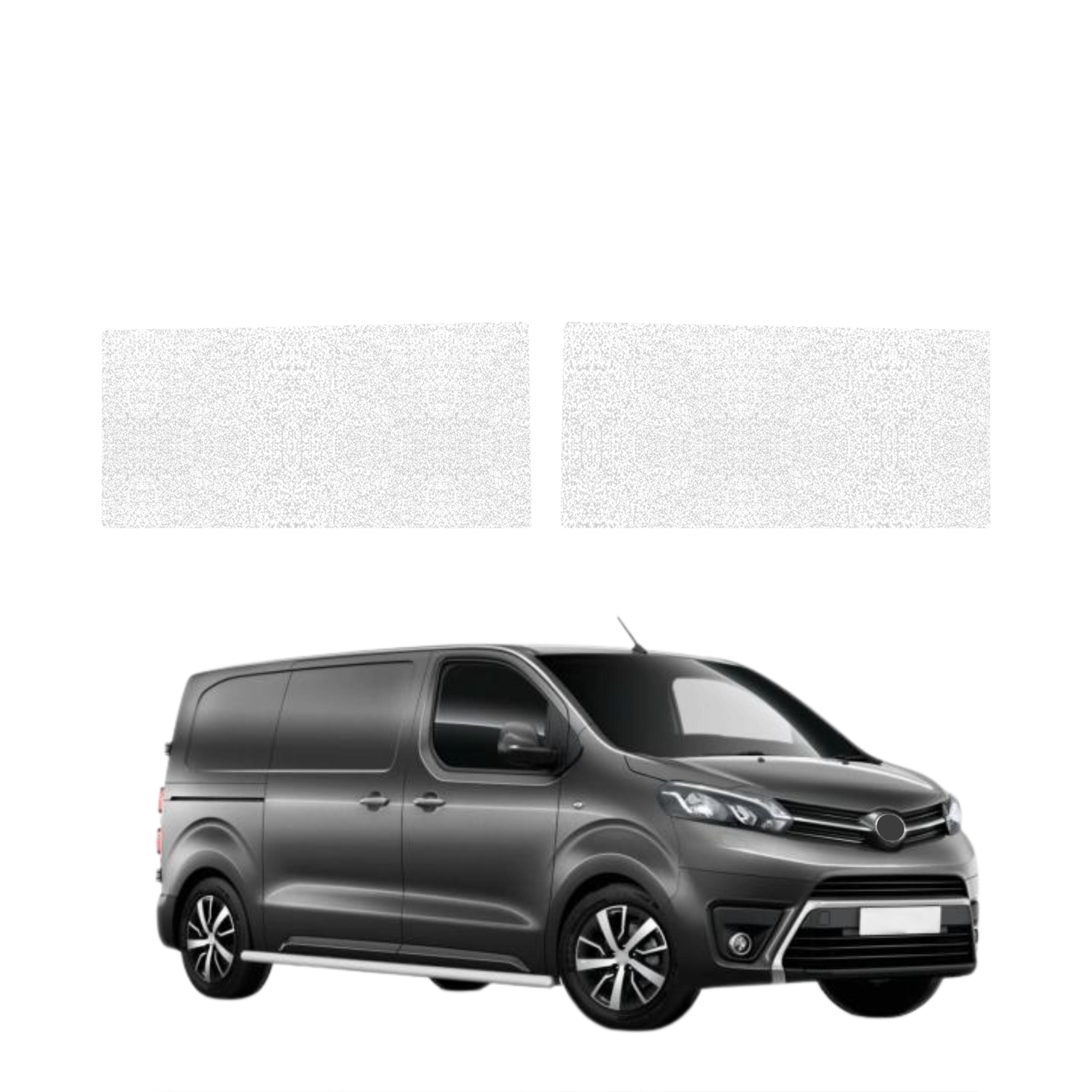 2w1 Biała powłoka techniczna Grizz Protector na przednie progi bez wcięcia Toyota Proace (2024-2026)