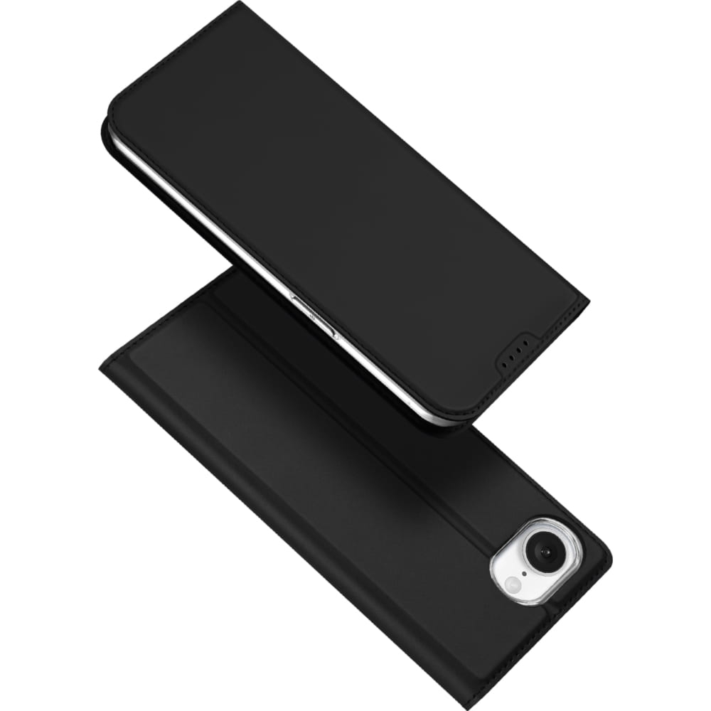 OUTLET: Etui z klapką Dux Ducis Skin Pro do iPhone 17e / 16e, czarne