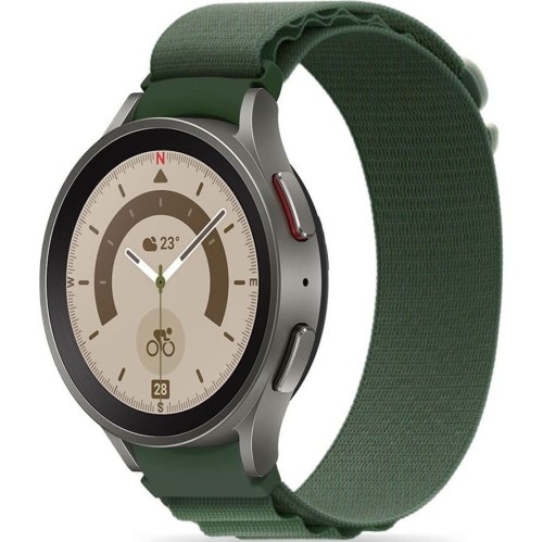 Image of Pasek Tech Protect Nylon Pro do Galaxy Watch 6/5 Pro/5/4/3, zielony