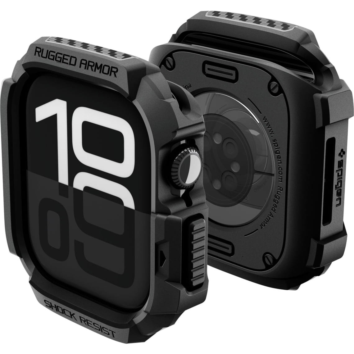 Etui Spigen Rugged Armor 2 do Apple Watch 11 / 10 (46 mm), czarne