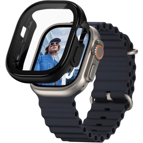 Image of Etui z osłoną ekranu PanzerGlass Snappie Full Body do Apple Watch Ultra 2/1 49mm, czarne