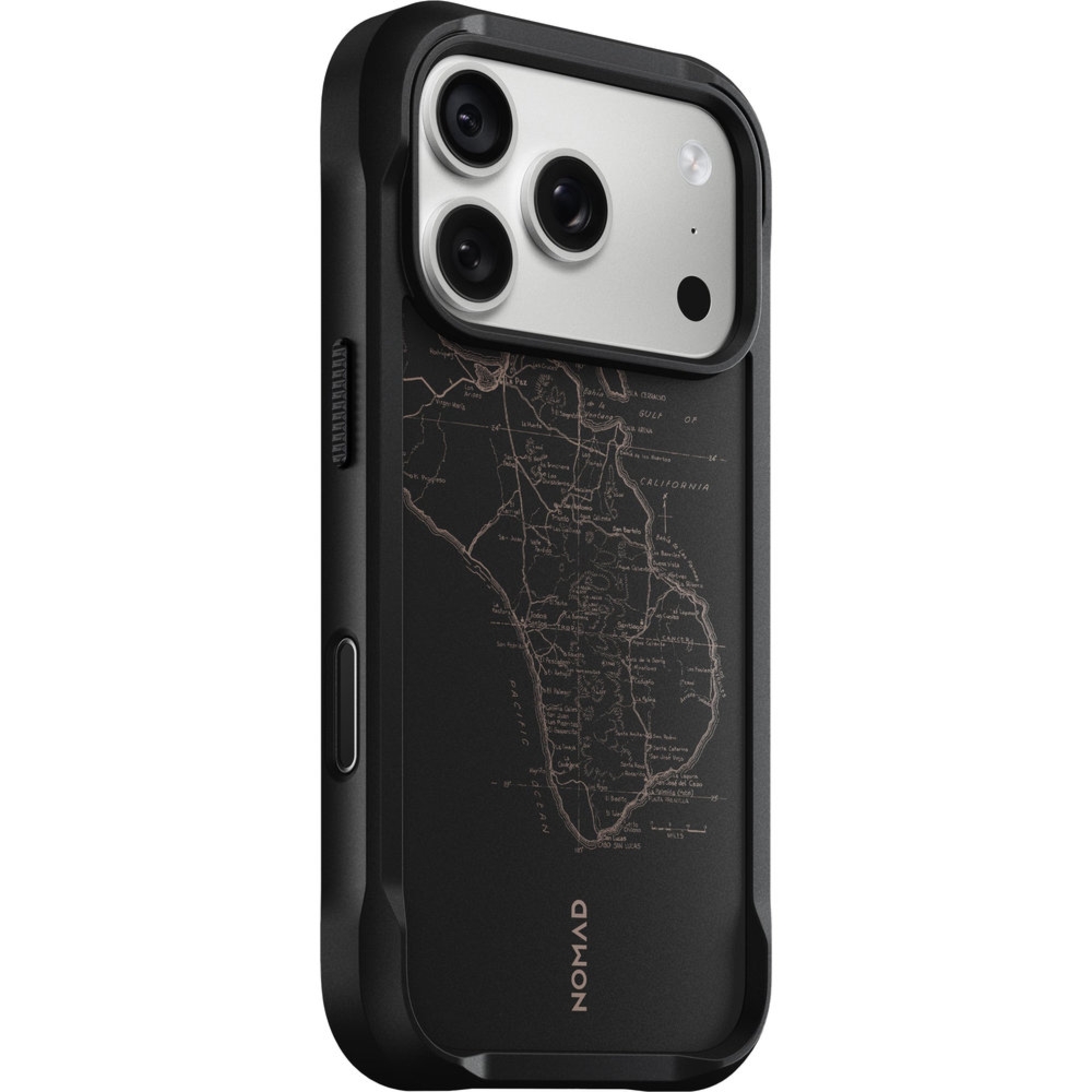 Etui ochronne Nomad Rugged Case do MagSafe do iPhone 18 Pro / 17 Pro, czarne wzorzyste