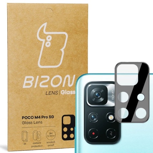 Image of Szkło na aparat Bizon Glass Lens dla Poco M4 Pro 5G / Redmi Note 11S 5G, 2 sztuki