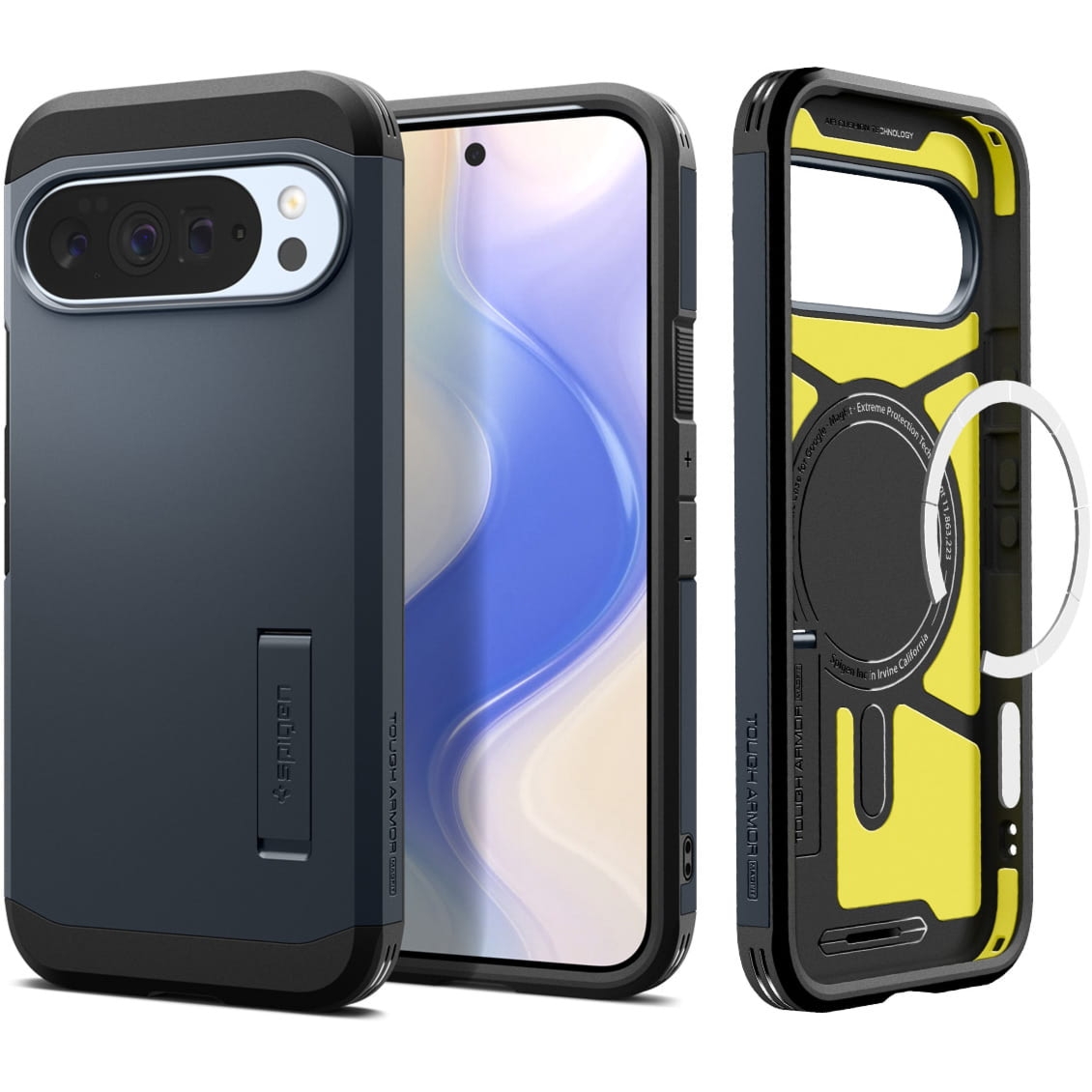 Etui Spigen Tough Armor Mag do MagSafe do Google Pixel 10 Pro XL, granatowe
