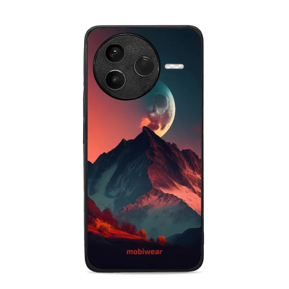 Etui ochronne do Xiaomi POCO F7 Pro, Mobiwear Glossy Case, górski zmierzch