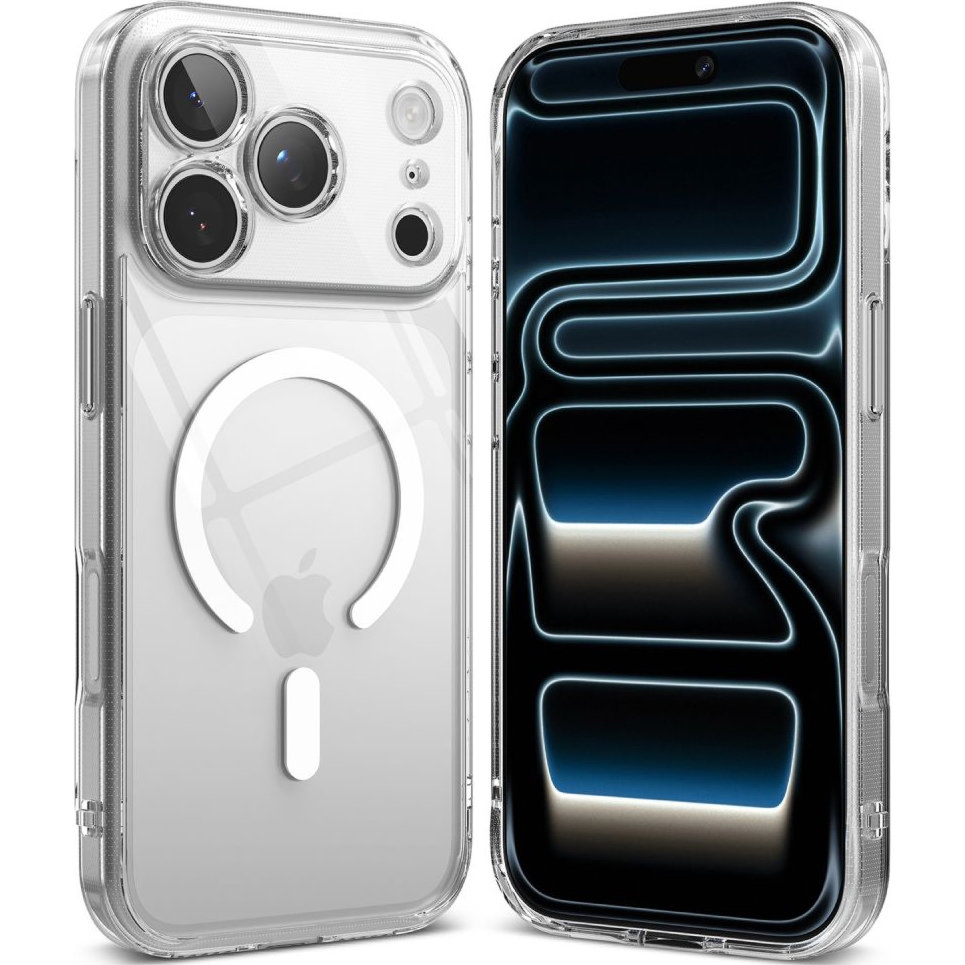 Etui Ringke Fusion Magnetic do MagSafe do iPhone 18 Pro Max / 17 Pro Max, przezroczysto-białe