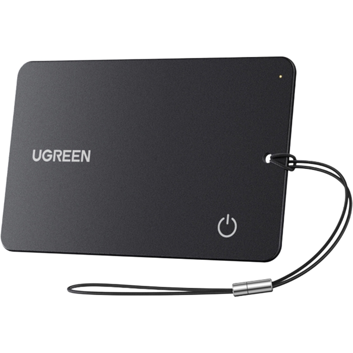 Lokalizator w formie karty, Ugreen Slim Pro CM910, do Android Find Hub, Apple Find My, czarny