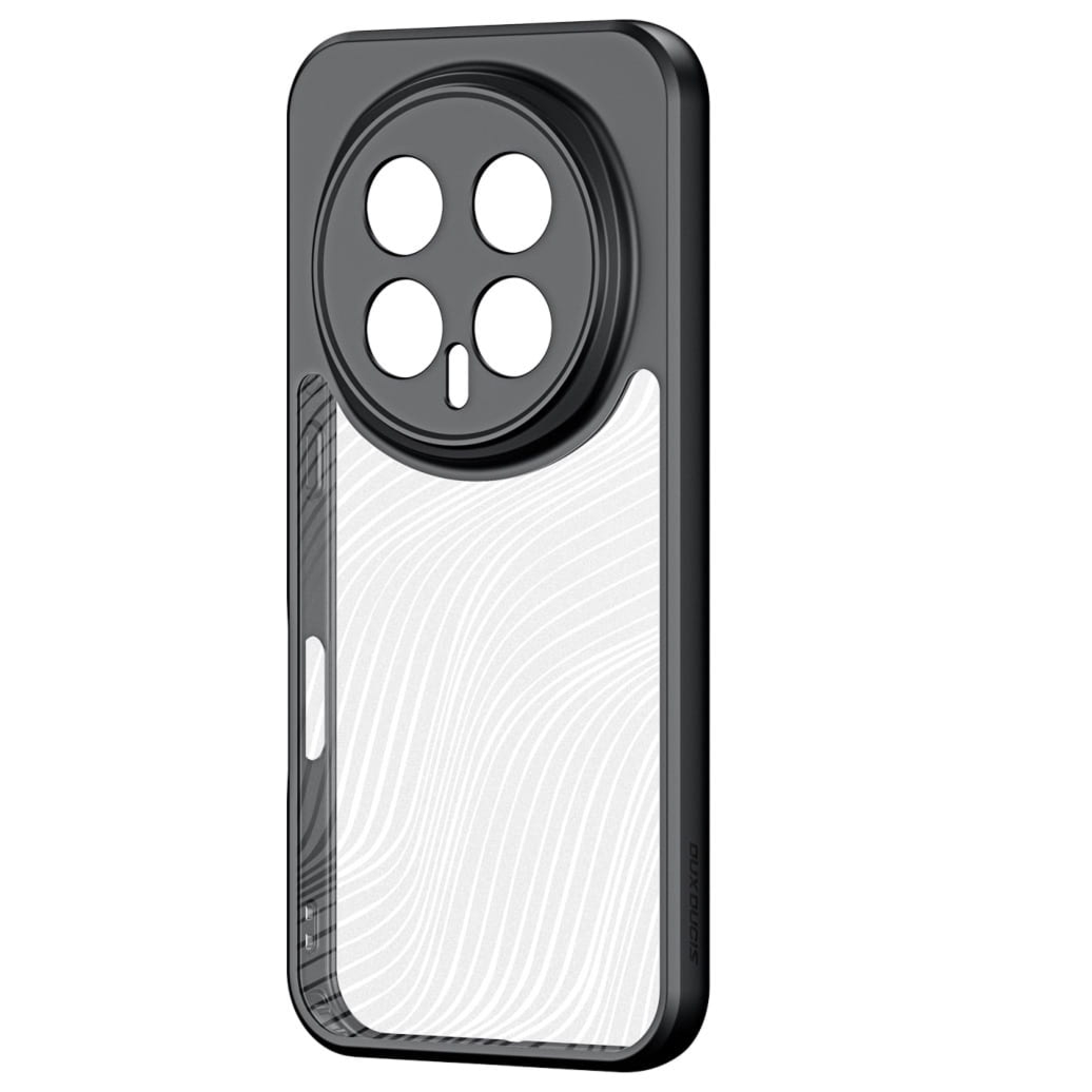 Etui Dux Ducis AIMO do Honor Magic8 Pro, przezroczyste z czarną ramką