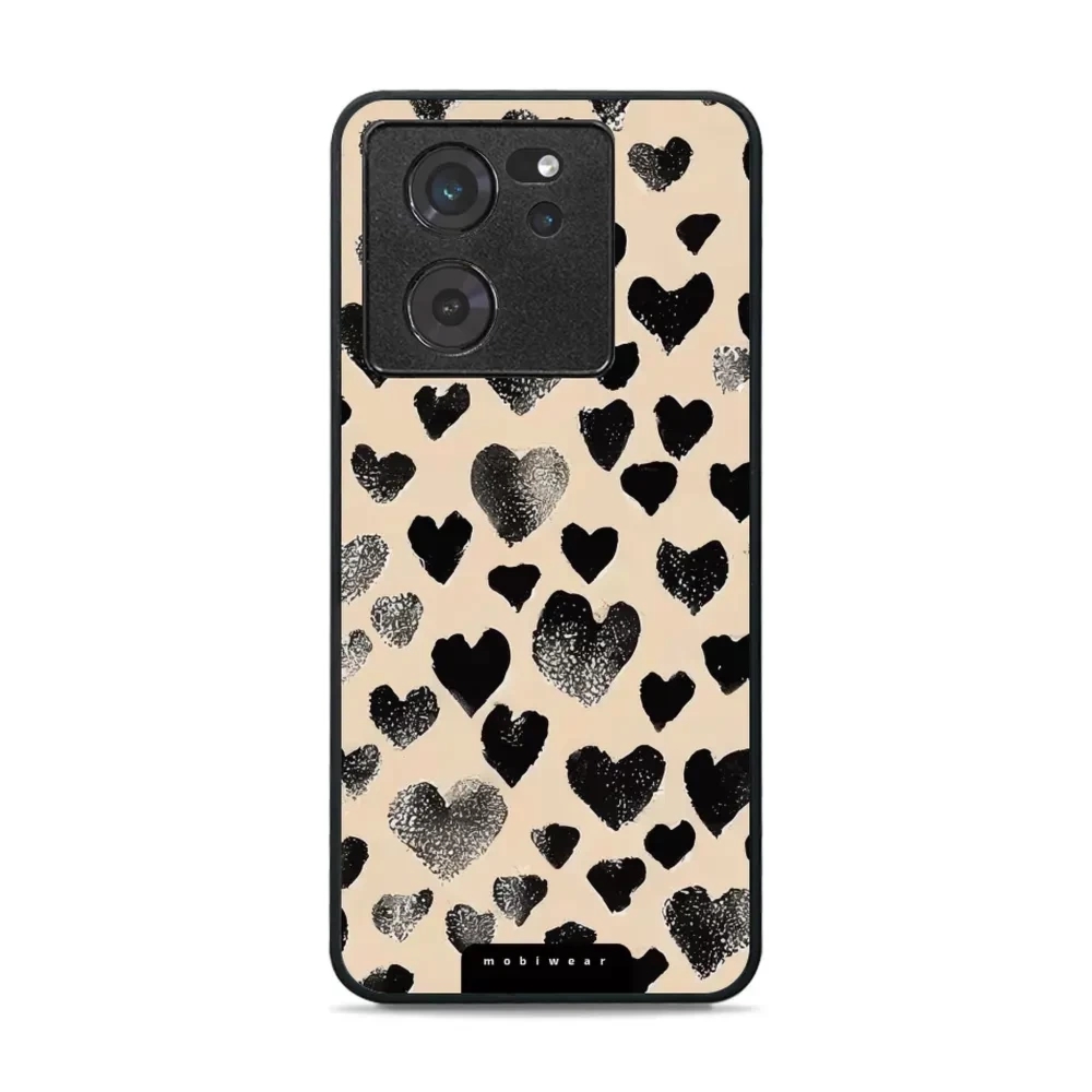 Etui ochronne do Xiaomi 13T, Mobiwear Glossy Case, beżowa miłość