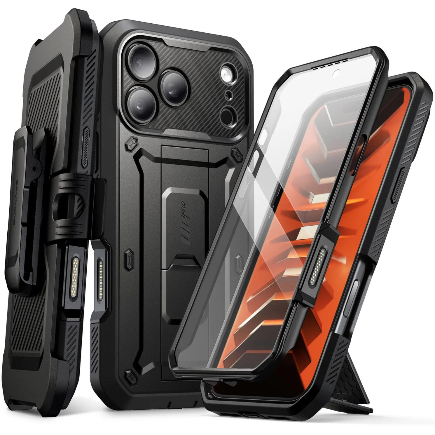 Etui pancerne Supcase UB Pro SP (CC) do iPhone 18 Pro, czarne