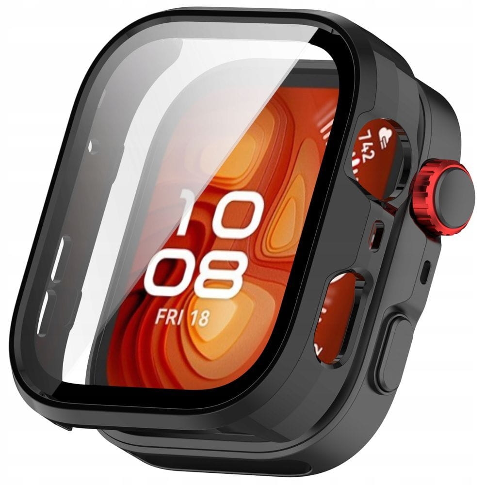 Image of Etui + szkło Tech-Protect Defense360 do Huawei Watch Fit 4 Pro, czarne