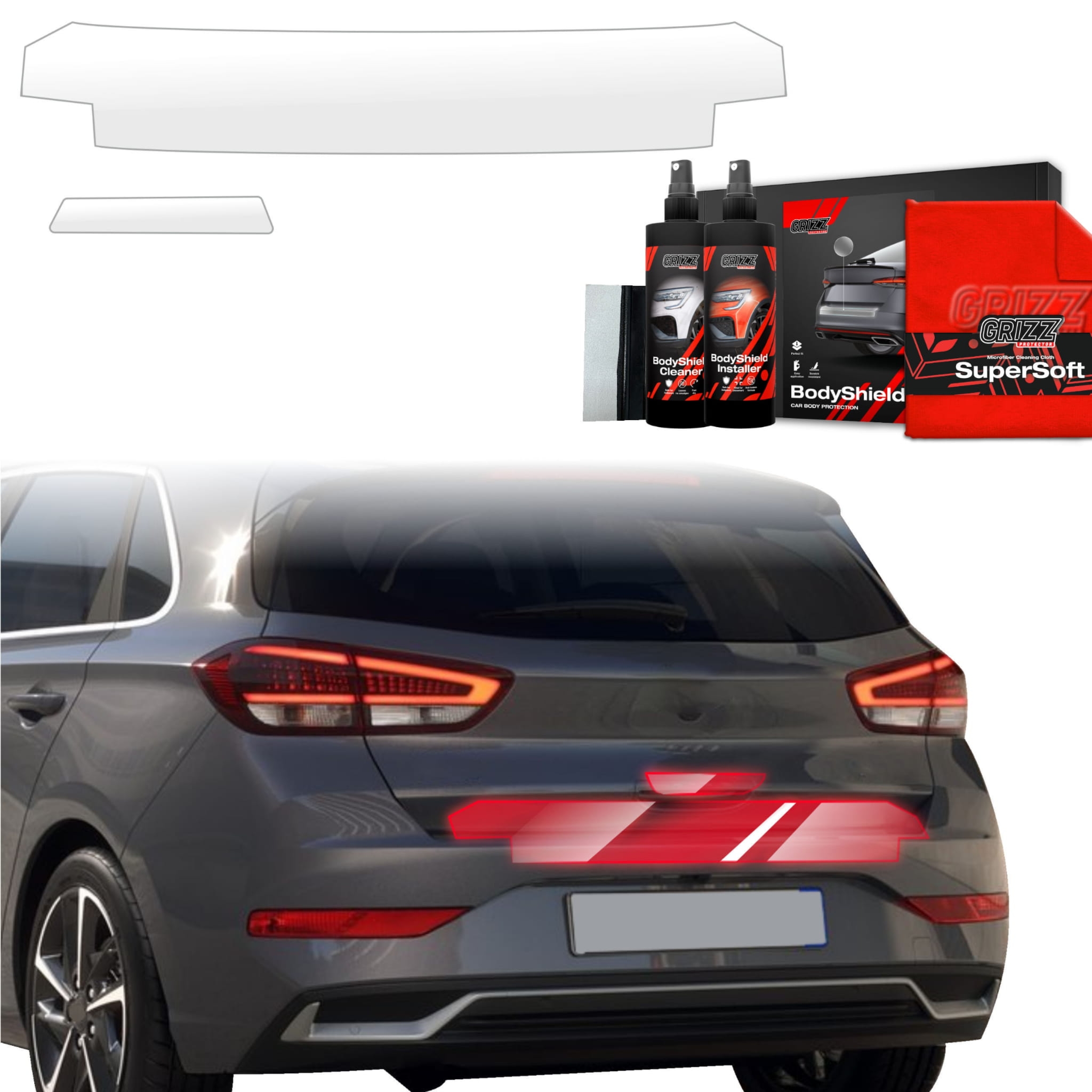 2w1 Folia ochronna Grizz Protector na próg bagażnika do Hyundai i30 Hatchback (2020-2026)