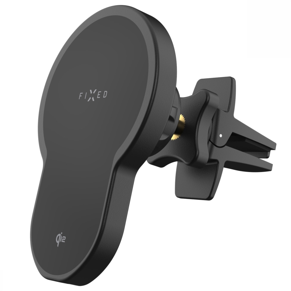 Uchwyt FIXED MagClick 2, MagSafe, bezprzewodowe ładowanie, 15 W, Qi2, czarny