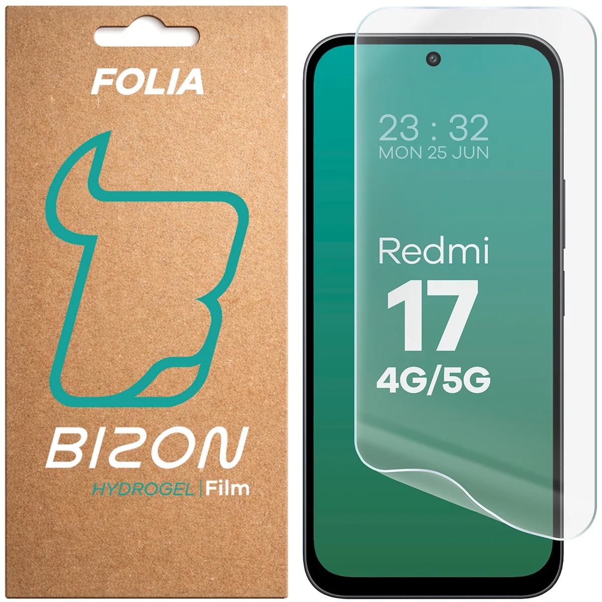 Folia hydrożelowa na ekran Bizon Film Hydrogel Front do Xiaomi Redmi 17 4G/5G, 1 sztuka