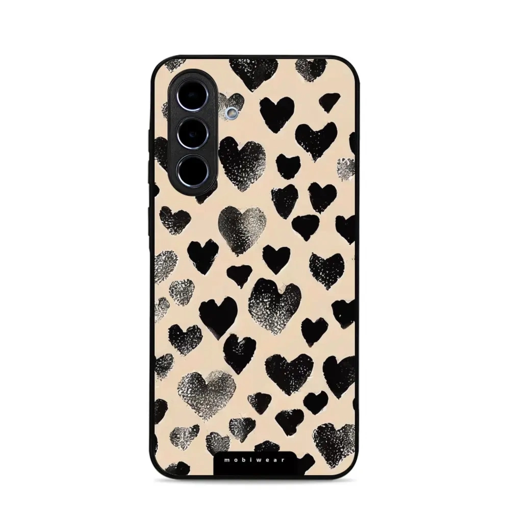 Etui ochronne do Galaxy A56 5G, Mobiwear Glossy Case, beżowa miłość