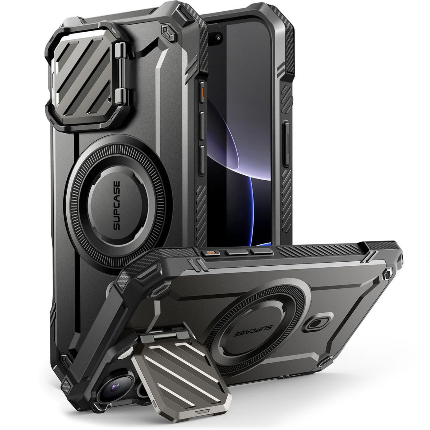 Etui pancerne Supcase UB Mag XT do MagSafe (CC) do iPhone 16 Pro Max, czarne