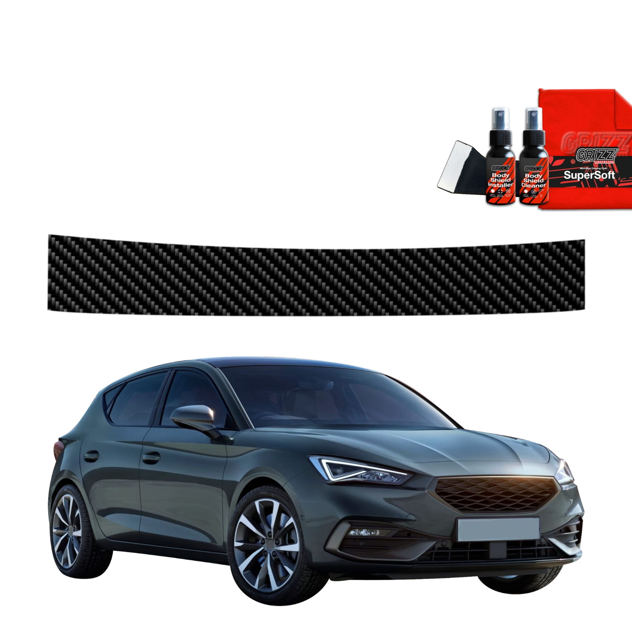 Folia karbonowa Grizz Protector na próg bagażnika do Seat Leon (2024-2026)