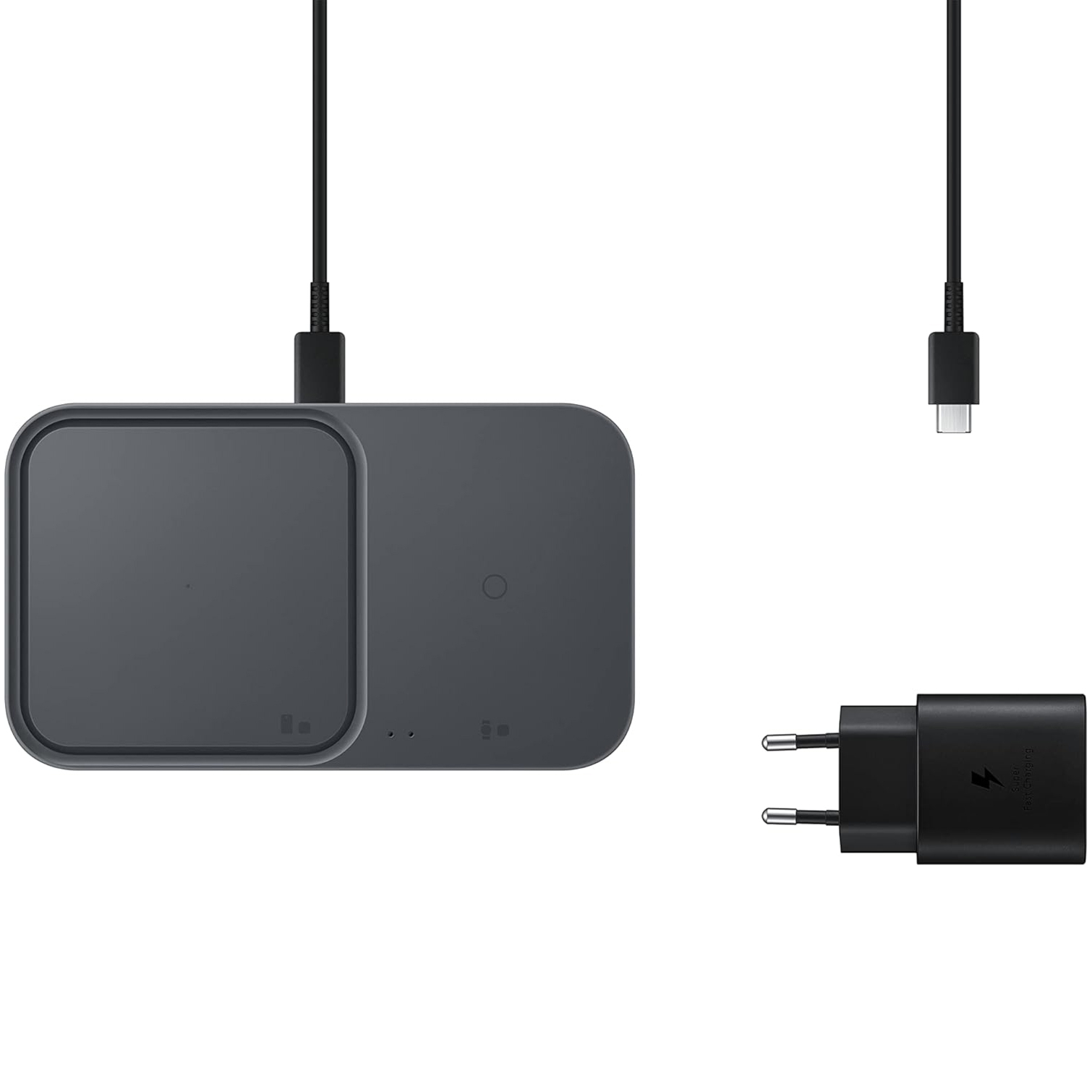 OUTLET: Ładowarka indukcyjna + sieciowa Samsung Wireless Charger Duo EP-P5400 15W, szara