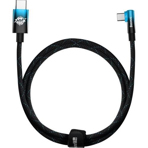 Image of Kabel do telefonu / laptopa / tabletu Baseus MVP 2 Elbow 100W USB-C do USB-C 1m, czarno-niebieski