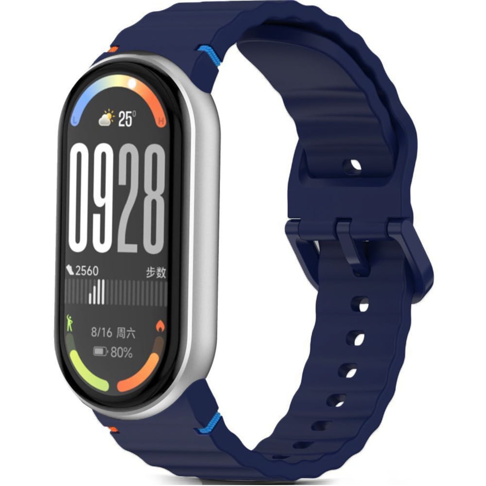 Pasek Tech-Protect Silicone Sport do Xiaomi Smart Band 10 / 9 / 9 NFC / 8, granatowy