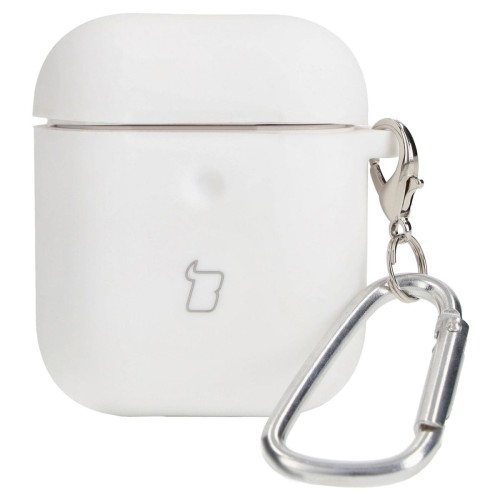 Image of Etui Bizon Case Headphone Silicone do AirPods 1/2, białe