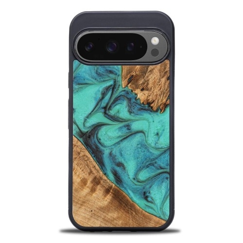 Image of Drewniane etui do Google Pixel 9 Pro XL, Bewood Unique Turquoise