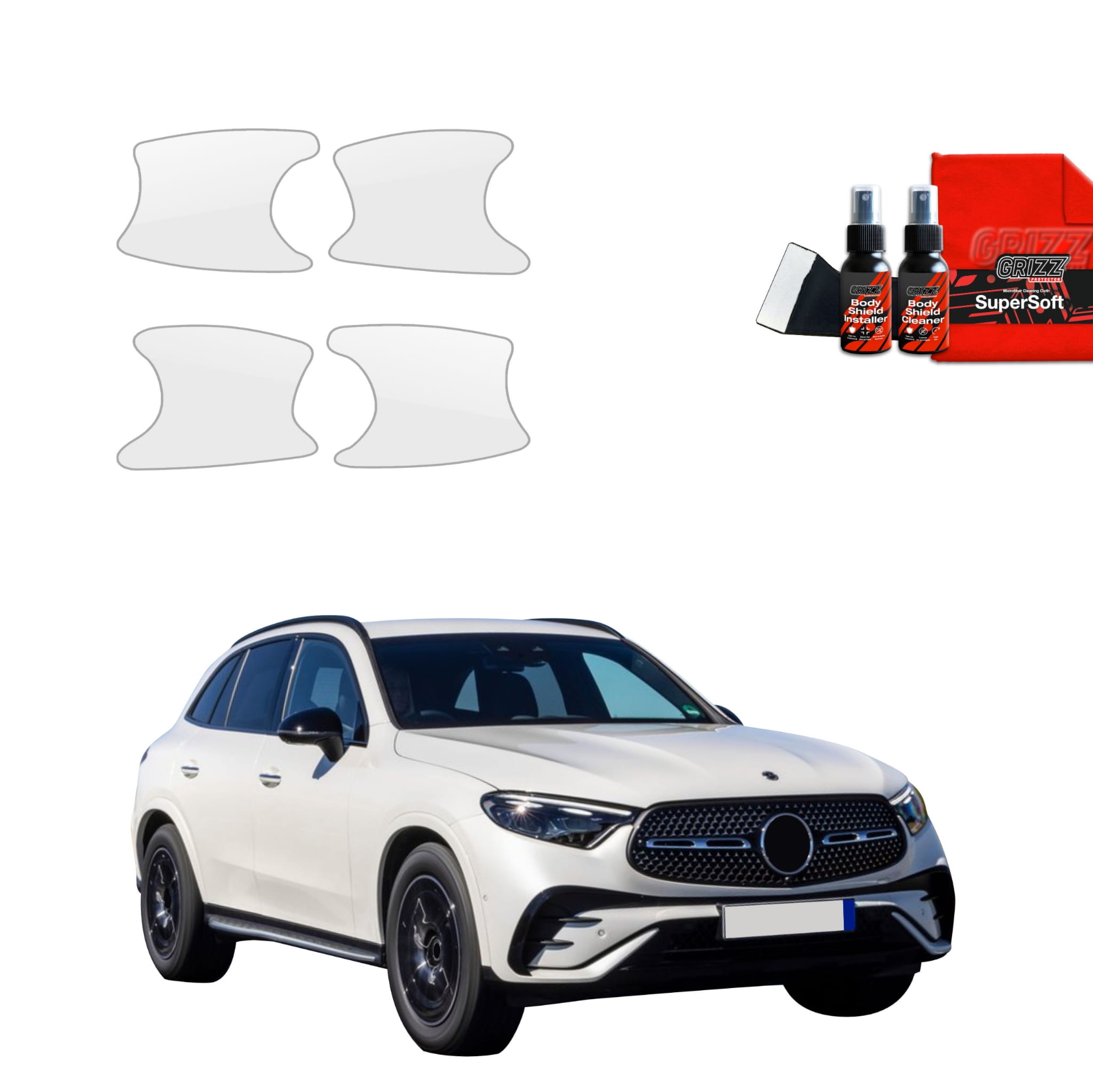 4w1 Folia ochronna Grizz Protector pod klamki do Mercedes-Benz GLC C254 (2023-2026)