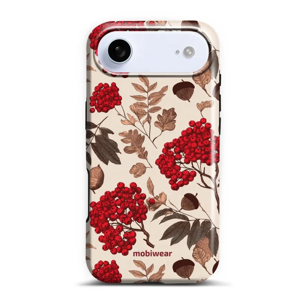 Etui ochronne do iPhone Air, Mobiwear Elite Pro, jarzębina na ecru
