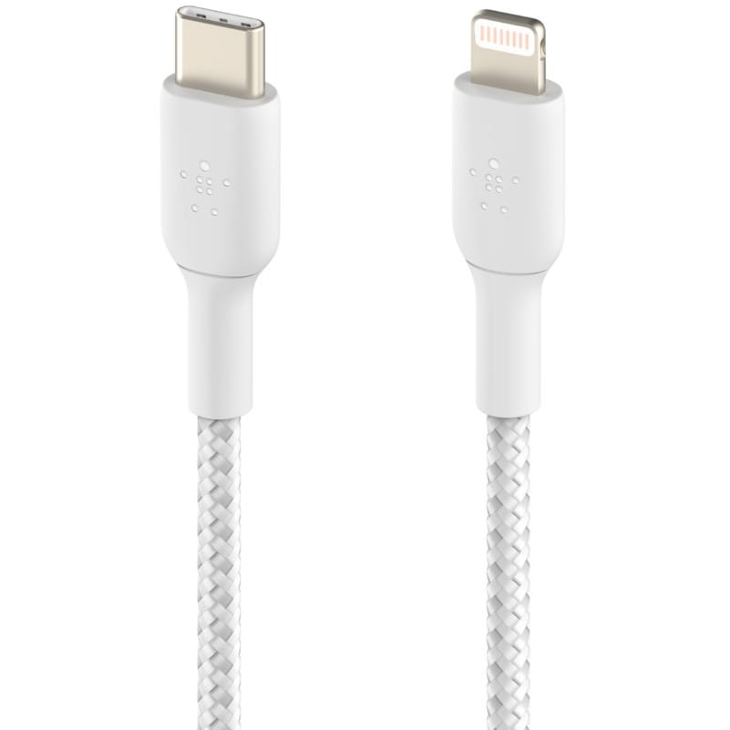 Image of Kabel Belkin Boost Charge Braided MFi USB-C do Lightning 1m, biały