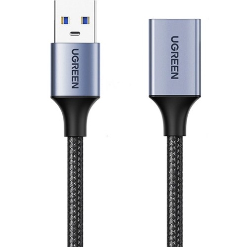 Image of Kabel, adapter Ugreen USB 3.0 (męski) - USB 3.0 (żeński), przedłużacz 5Gb/s, 2 m, szary