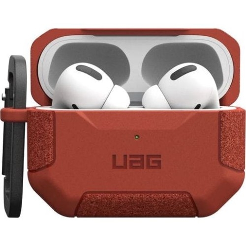 Image of Etui pancerne Urban Armor Gear UAG Scout do AirPods Pro 2, pomarańczowe