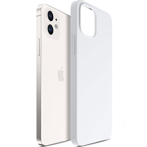 Image of Etui silikonowe 3mk Hardy Silicone MagCase MagSafe do iPhone 12, białe